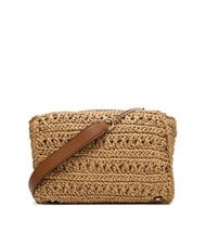 GUESS IRENE Bolso de hombro tejido, bolso bandolera natural / co&ntilde;ac - Bolsos Mujer - 2