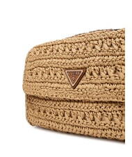 GUESS IRENE Bolso de hombro tejido, bolso bandolera natural / co&ntilde;ac - Bolsos Mujer - 3