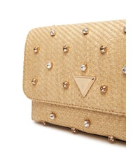 GUESS GIULLY 2 Bolso convertible de rafia con solapa lalie belleza natural - Bolsos Mujer - 3
