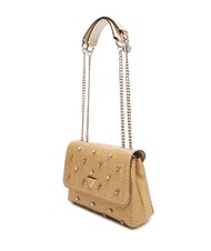 GUESS GIULLY 2 Bolso convertible de rafia con solapa lalie belleza natural - Bolsos Mujer - 4