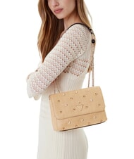 GUESS GIULLY 2 Bolso convertible de rafia con solapa lalie belleza natural - Bolsos Mujer - 5