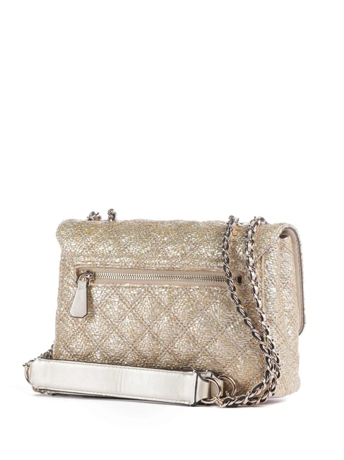 GIULLY 2 Bolso de hombro tejido, bolso bandolera oro - Bolsos Mujer