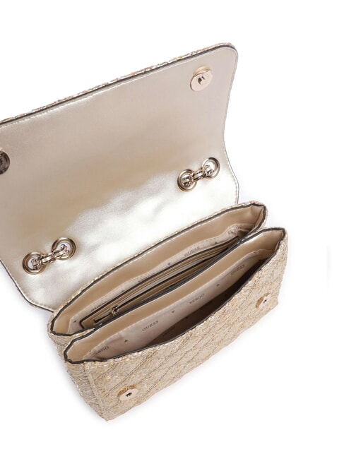 GIULLY 2 Bolso de hombro tejido, bolso bandolera oro - Bolsos Mujer