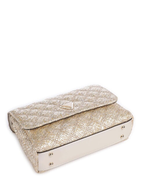 GIULLY 2 Bolso de hombro tejido, bolso bandolera oro - Bolsos Mujer