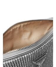 GUESS CRYSTAL Bolso de hombro con pedrer&iacute;a plata - Bolsos Mujer - 5