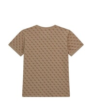 GUESS KIDS Camiseta con logotipo 4G en toda su extensi&oacute;n 4g aop beige blanco - Camiseta ni&ntilde;o - 2