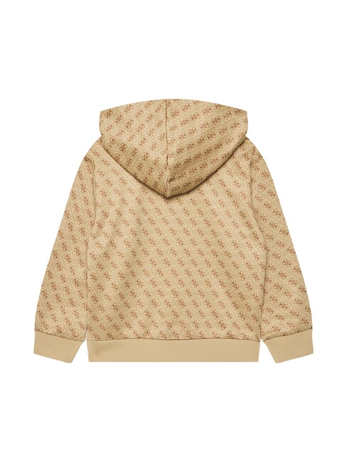 KIDS ACTIVE MINI ME Sudadera con capucha de corte regular 4g aop beige blanco - Sudadera Beb&eacute;