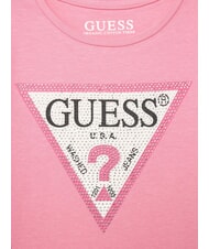 GUESS KIDS Camiseta de manga corta con pedrer&iacute;a rosa gelatina - Camiseta ni&ntilde;o - 3
