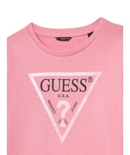 GUESS CORE KIDS Sudadera con estampado de logotipo en tri&aacute;ngulo rosa gelatina - Sudadera Beb&eacute; - 3