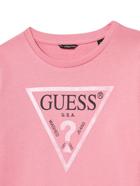 CORE KIDS Sudadera con estampado de logotipo en tri&aacute;ngulo rosa gelatina - Sudadera Beb&eacute;