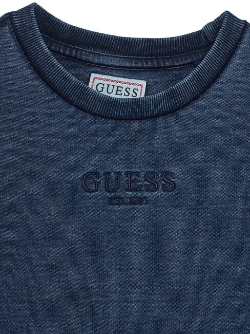 LS ACTIVE Sudadera de cuello redondo para ni&ntilde;os chico vintage azul era - Sudadera Beb&eacute;