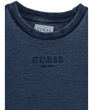 GUESS LS ACTIVE Sudadera de cuello redondo para ni&ntilde;os chico vintage azul era - Sudadera Beb&eacute; - 3