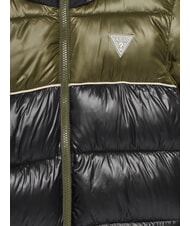 GUESS KIDS Chaqueta de plum&oacute;n infantil bicolor con capucha combinaci&oacute;n verde/negro - Chaquetas de beb&eacute; - 3