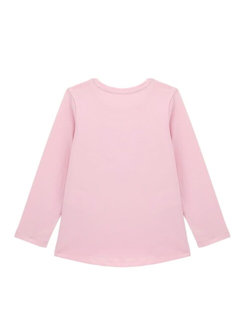 KIDS Camiseta de manga larga con bordado y lentejuelas. rosa algod&oacute;n de az&uacute;car - Camiseta ni&ntilde;o