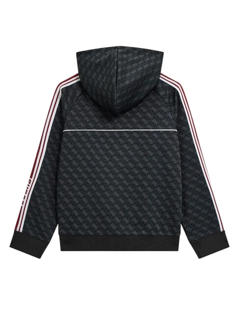 KIDS Sudadera con capucha y cremallera completa para ni&ntilde;os Jacquard 4g negro azabache - Sudadera Beb&eacute;