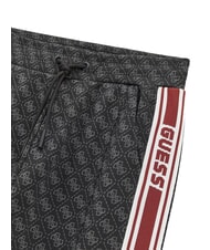 GUESS KIDS Pantalones deportivos para ni&ntilde;os Jacquard 4g negro azabache - pantalones para ni&ntilde;os - 3
