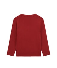 GUESS KIDS Su&eacute;ter de cuello redondo para ni&ntilde;os chile rojo - Su&eacute;teres para ni&ntilde;os - 2