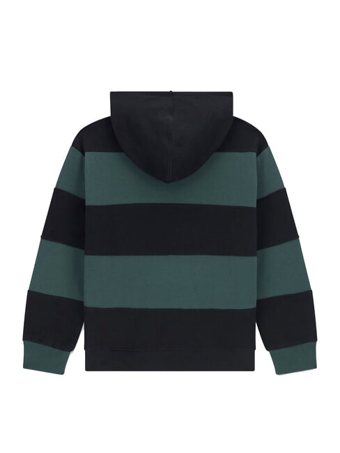 KIDS Sudadera con capucha a rayas para ni&ntilde;os combinaci&oacute;n verde/negro - Sudadera Beb&eacute;