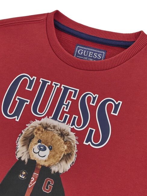 KIDS Sudadera de cuello redondo para beb&eacute; con estampado de osito de peluche chile rojo - Sudadera Beb&eacute;