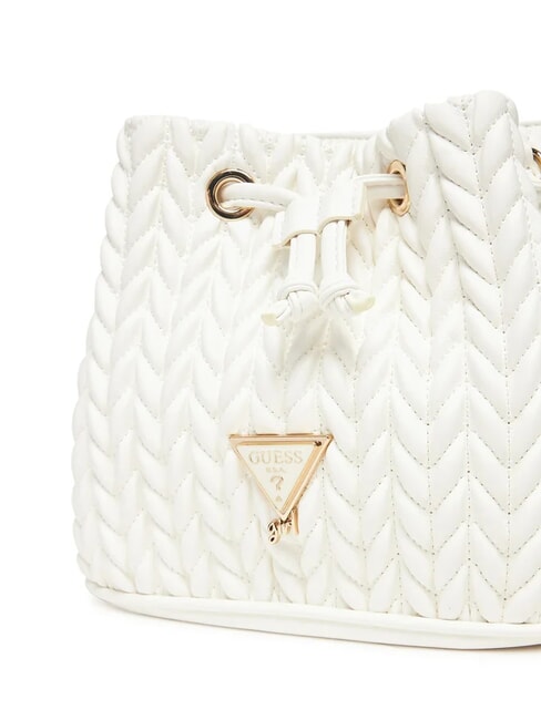 GIRLS Mini bolso de cubo acolchado cremwhi - Bolsos Mujer