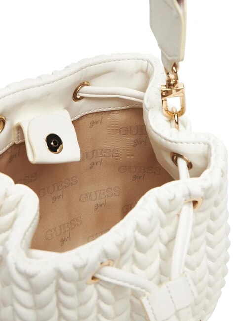 GIRLS Mini bolso de cubo acolchado cremwhi - Bolsos Mujer