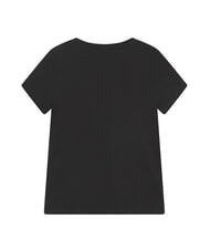 GUESS KIDS Camiseta con estampado de logotipo en forma de tri&aacute;ngulo negro azabache con escarcha g - Camiseta ni&ntilde;o - 2