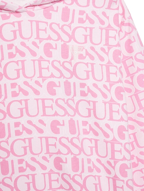 KIDS Sudadera con capucha y logotipo en toda la prenda logotipo fucsia - Sudadera Beb&eacute;