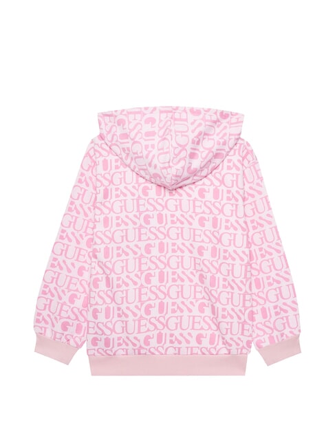 KIDS Sudadera con capucha y logotipo en toda la prenda logotipo fucsia - Sudadera Beb&eacute;