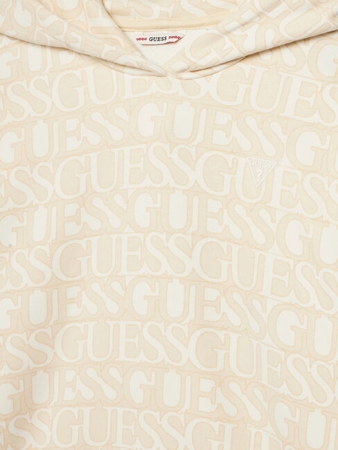 KIDS Sudadera con capucha y logotipo en toda la prenda logotipo beige - Sudadera Beb&eacute;