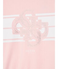 GUESS KIDS Sudadera de cuello redondo con logotipo y pedrer&iacute;a. rosa algod&oacute;n de az&uacute;car - Sudadera Beb&eacute; - 3
