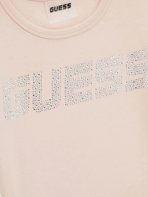KIDS MINI ME Camiseta de manga corta para ni&ntilde;a con pedrer&iacute;a arena p&aacute;lida - Camiseta ni&ntilde;o