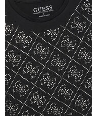 GUESS KIDS Camiseta de manga corta con logotipo de pedrer&iacute;a jetbla - Camiseta ni&ntilde;o - 3