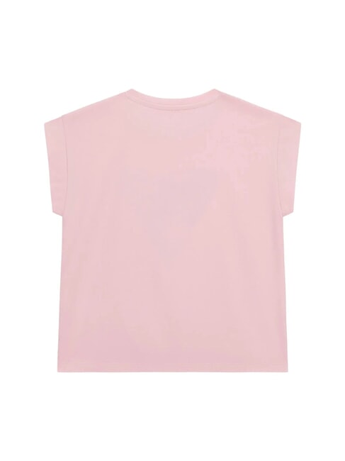 KIDS Camiseta de manga corta con lentejuelas rosa algod&oacute;n de az&uacute;car - Camiseta ni&ntilde;o