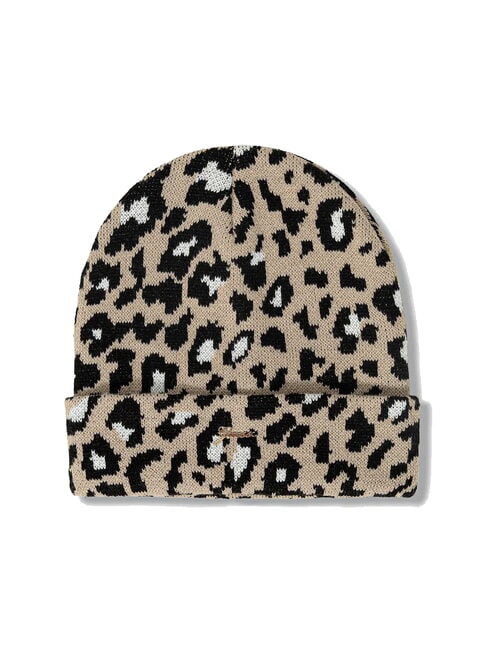 KIDS Conjunto de gorro y bufanda leopardo elegante - gorro bebe
