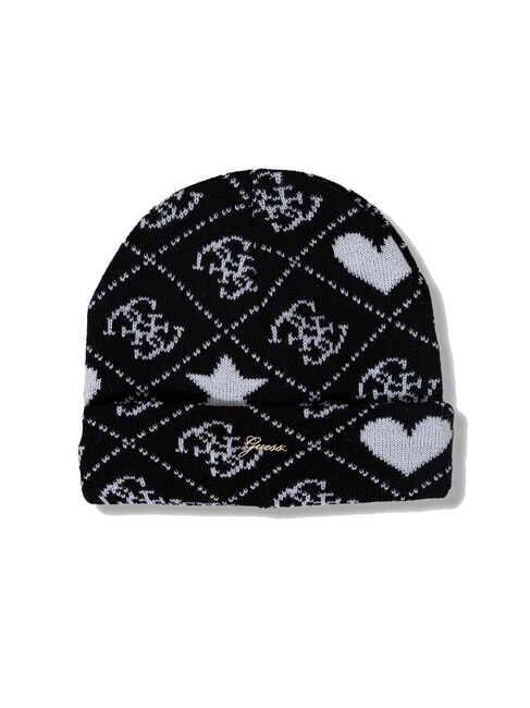 KIDS Conjunto de gorro y bufanda Jacquard negro 4g - gorro bebe