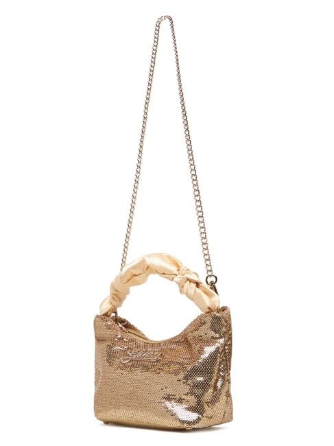 GIRLS SEQUINS Mini bolso con lentejuelas oro claro - Bolsos Mujer