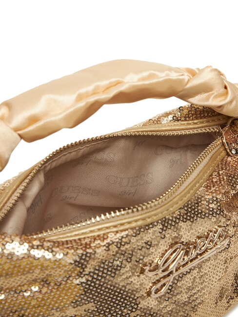 GIRLS SEQUINS Mini bolso con lentejuelas oro claro - Bolsos Mujer