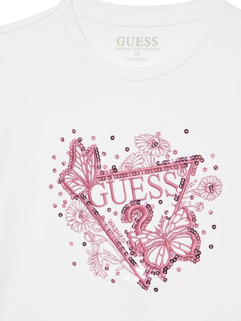 KIDS Camiseta de manga corta con bordado y lentejuelas. purwhite - Camiseta ni&ntilde;o