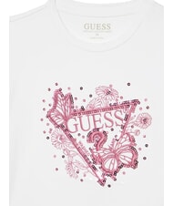 GUESS KIDS Camiseta de manga corta con bordado y lentejuelas. purwhite - Camiseta ni&ntilde;o - 3