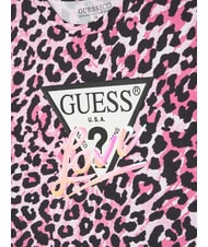GUESS KIDS Camiseta de manga corta para ni&ntilde;a combinaci&oacute;n rosa leopardo - Camiseta ni&ntilde;o - 3