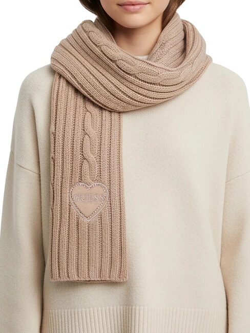 KIDS Bufanda de ni&ntilde;a con coraz&oacute;n sombra de piel - ni&ntilde;o bufanda