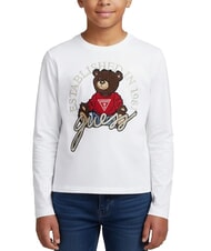 GUESS KIDS Camiseta de manga larga con osito de peluche purwhite - Camiseta ni&ntilde;o - 3