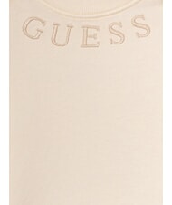 GUESS KIDS Sudadera de cuello redondo para ni&ntilde;a con bordado del logotipo peon&iacute;a melocot&oacute;n - Sudadera Beb&eacute; - 3