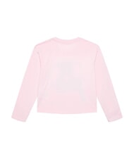 GUESS KIDS Camiseta de manga larga con osito de peluche rosa algod&oacute;n de az&uacute;car - Camiseta ni&ntilde;o - 2