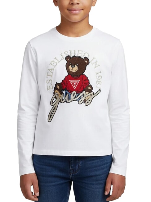 KIDS Camiseta de manga larga con osito de peluche purwhite - Camiseta ni&ntilde;o