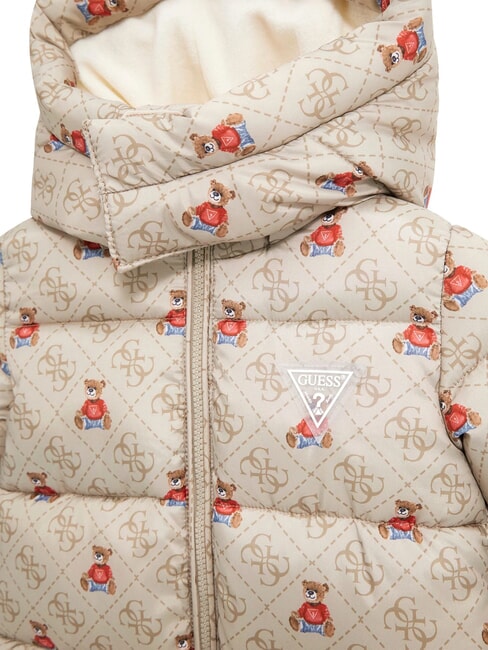 KIDS MINI ME Traje de nieve con capucha Beige r&uacute;stico 4g aop - Peleles y conjuntos para beb&eacute;