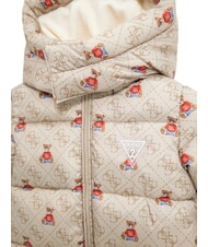 GUESS KIDS MINI ME Traje de nieve con capucha Beige r&uacute;stico 4g aop - Peleles y conjuntos para beb&eacute; - 3