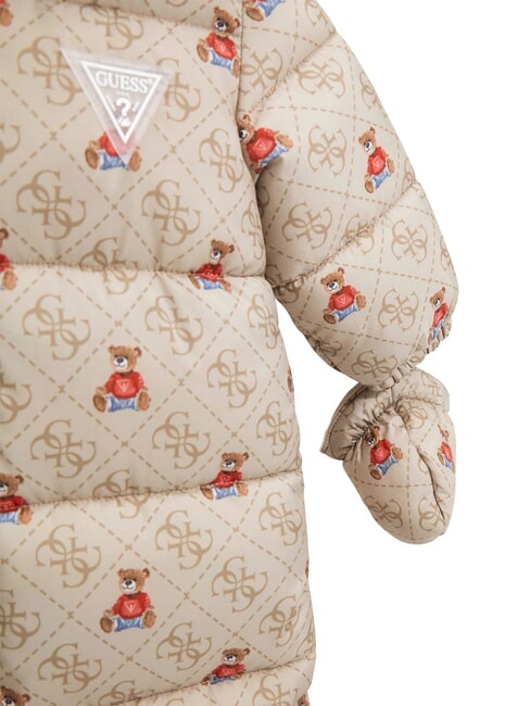 KIDS MINI ME Traje de nieve con capucha Beige r&uacute;stico 4g aop - Peleles y conjuntos para beb&eacute;