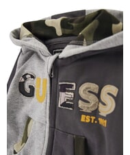 GUESS KIDS MINI ME Conjunto de ch&aacute;ndal con capucha y pantal&oacute;n combinaci&oacute;n de tonos grises - Peleles y conjuntos para beb&eacute; - 3