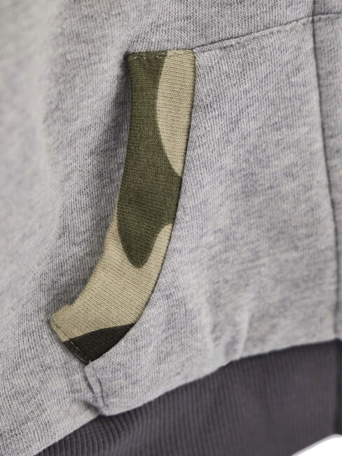 KIDS MINI ME Conjunto de ch&aacute;ndal con capucha y pantal&oacute;n combinaci&oacute;n de tonos grises - Peleles y conjuntos para beb&eacute;